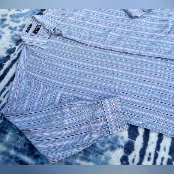 Vintage Single Needle Tailoring Beverly Hills Polo Club 100% Combed Cotton Shirt - Picture 6 of 13